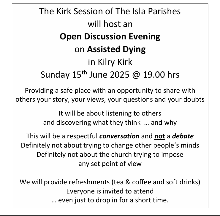 Discussion Evening on Assisted Dying